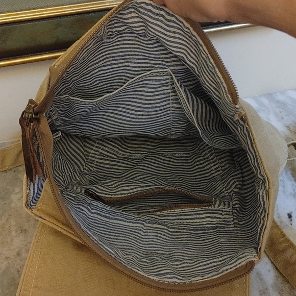 Canvas and Leather Back Pack main image 9